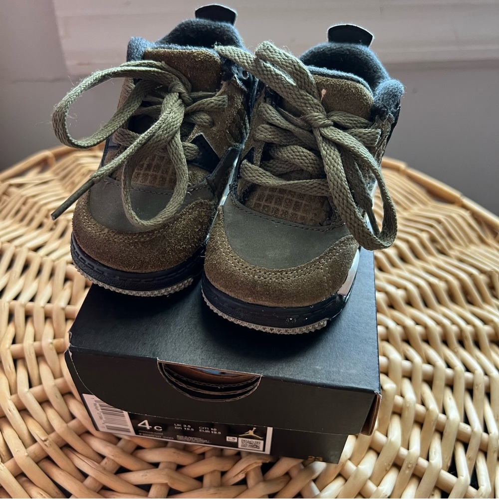 Jordan Olive Green Kids Sneakers